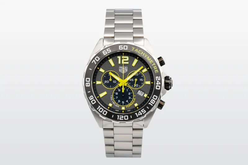 TAG Heuer Formula 1 Chronograph 43mm Stainless Steel Black Dial CAZ101AG