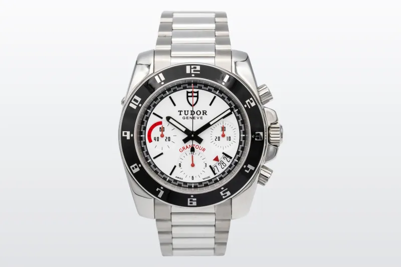 Tudor Grantour Chrono 42mm Stainless Steel Oyster White Dial 20530N
