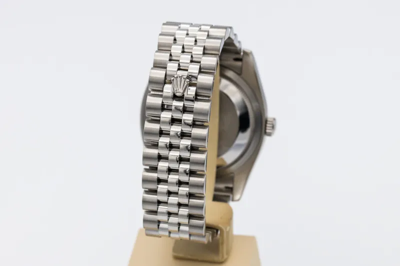 Rolex Datejust 36mm Stainless Steel Jubilee Silver Diamond Dial 116234