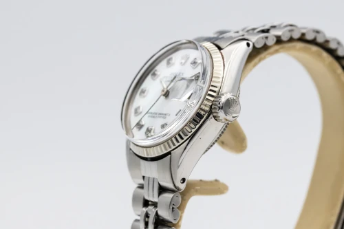 Rolex Datejust 26mm Stainless Steel Jubilee Mother of Pearl Diamond Dial 6517 1984