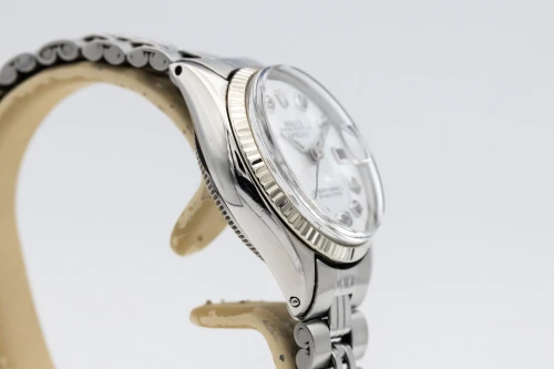 Rolex Datejust 26mm Stainless Steel Jubilee Mother of Pearl Diamond Dial 6517 1984