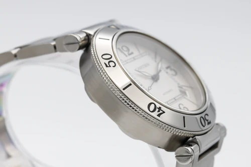 Cartier Pasha Seatimer 40mm Stainless Steel White Dial W31080M7 / 2790