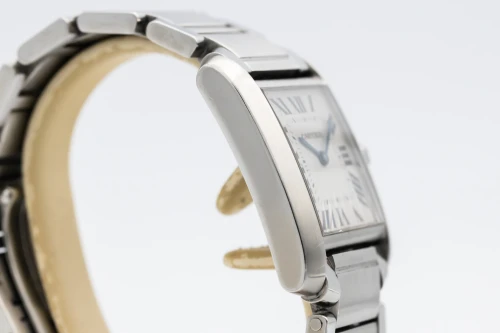 Cartier Tank Française 25mm Stainless Steel White Dial 2301