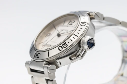 Cartier Pasha Seatimer 40mm Stainless Steel White Dial W31080M7 / 2790