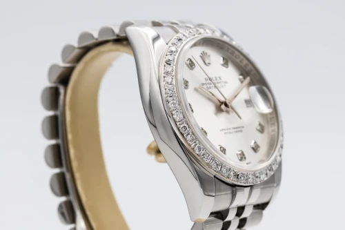 Rolex Datejust 36mm Stainless Steel Jubilee Silver Diamond Dial 116234