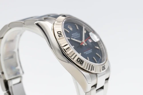 Rolex Datejust Turn-O-Graph 36mm Stainless Steel Blue Dial 116264 2007