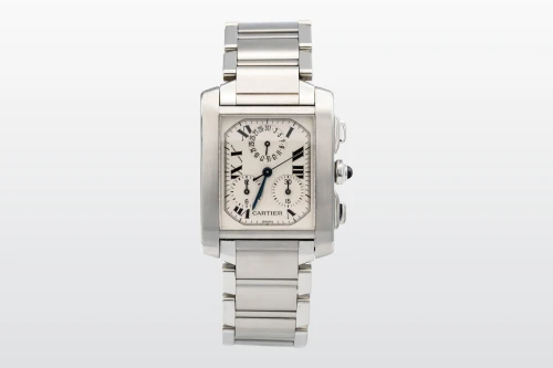 Cartier Tank Française Chronograph 28mm Stainless Steel W51001Q3