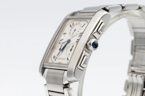 Cartier Tank Française Chronograph 28mm Stainless Steel W51001Q3