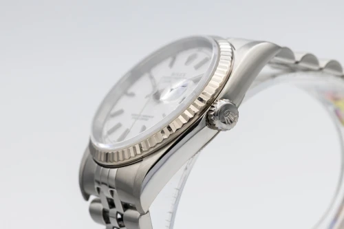 Rolex Datejust 36mm Stainless Steel Jubilee Bracelet White Dial 18ct White Gold Bezel 16234